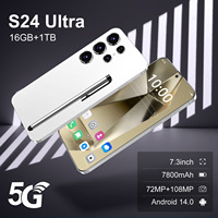 Teléfono Móvil S24 Ultra en Oferta, 16 GB + 1024 GB, Pantalla Completa de 6.6 Pulgadas, Android 10.0, Teléfono Inteligente