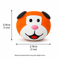Jouet à mâcher pour chien en latex naturel écologique, jouet à mâcher qui couine pour la dentition, jouet pour animaux de compagnie pour le nettoyage dentaire