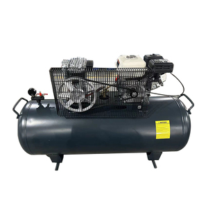Compresor de Aire Portátil Industrial de Gasolina de 300L del Proveedor Chino, Tipo Pistón, Lubricado, Refrigerado por Aire, con Motor y Bomba Incluidos - Product Image 2