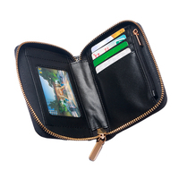 Dompet PVC Berkualitas Tinggi Harga Terjangkau Model Trendi dengan Ritsleting, Ukuran Pendek, Motif Kartun untuk Wanita Pria