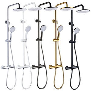 All Copper <b>Shower</b> Set YQ160058TY Top Spray With Handheld And Rainfall <b>Head</b> For Home And Hotel Bathroom Use - Product Image 2