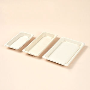 Phân hủy sinh học dùng một lần vuông giấy Sushi khay compostable đồ ăn và Bộ đồ ăn - Product Image 2