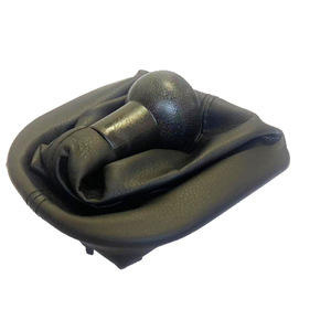 Pomo de palanca de cambios de cuero para coche Citroen con cubierta antipolvo para transmisión manual - Product Image 4