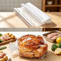 Sacs de cuisson personnalisés en PET pour four, sacs transparents en plastique pour dinde, prix des sacs de cuisson en plastique transparent
