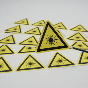 Adhesivo impermeable, garantía de diseño personalizado, atención de advertencia, forma triangular, etiqueta de logotipo, garantía - Product Image 5