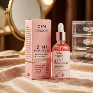 Suero Facial <span class=keywords><strong>para</strong></span> el Cuidado de <span class=keywords><strong>la</strong></span> Piel de Alta Calidad OEM 5 en 1, Suero Facial Blanqueador Antiedad con <span class=keywords><strong>Vitamina</strong></span> <span class=keywords><strong>C</strong></span>, Niacinamida y <span class=keywords><strong>Vitamina</strong></span> E - Product Image 1