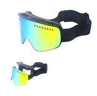 Masque de ski magnétique anti-buée UV400 personnalisé avec monture en plastique – Vente chaude