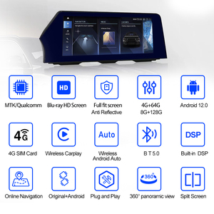 12.3 \ "đài phát thanh xe <span class=keywords><strong>Android</strong></span> Màn hình Carplay GPS navigation DSP LCD cụm kỹ thuật số cụ AC bảng điều chỉnh cho BMW 5 Series F10 - Product Image 3