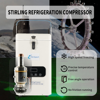 Congélateur médical portable de 2 L à très basse température (-120 degrés) avec compresseur Stirling à refroidissement direct pour le stockage des vaccins