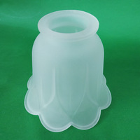 Abat-jour en verre givré vintage européen, forme cloche, translucide, pressé à la machine, pour luminaires