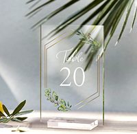 Support de présentation de table en acrylique transparent en forme de T, modèle 0214, personnalisation en gros à Wenzhou