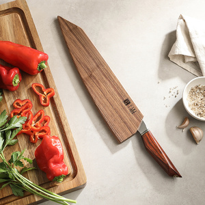 Cuchillo Bunka de 10 Pulgadas de Acero Damasco de la Marca XINZUO Starred Chef con Mango de Madera de Palisandro de Alta Calidad - Product Image 3