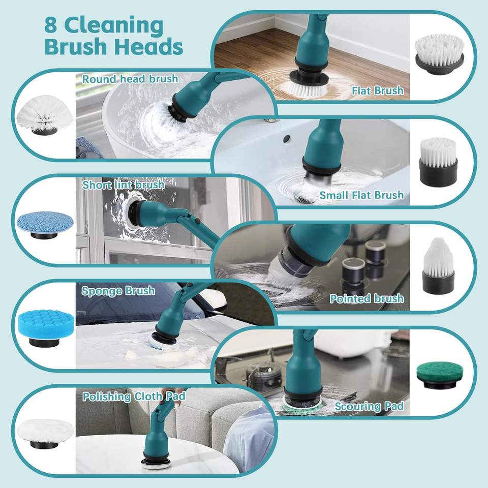 Electric Spin Scrubber 8IN1 Electric Cleaning Brush thumbnail 2