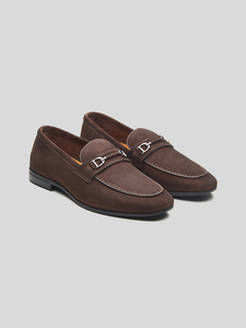 Mocassins en daim de vache pour hommes, chaussures de mariage, faciles à enfiler, doublure en cuir DD, semelle Ortholite, semelle extérieure en TPR - Product Image 1
