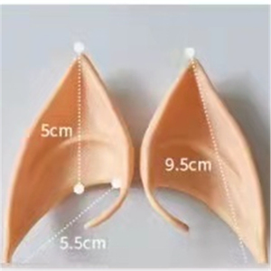 Décoration d'Halloween, fête, latex et plastique, <span class=keywords><strong>cosplay</strong></span> d'<span class=keywords><strong>elfe</strong></span> et oreilles d'<span class=keywords><strong>elfe</strong></span>, costume d'anime, haute qualité - Product Image 6