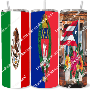 Prix usine de haute qualité mexicain Porto Rico Boricua Roberto Clemente Sublimation 20 Oz tasse en acier inoxydable gobelet de voyage - Product Image 1