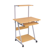 Table de jeu ergonomique pour bureau à domicile personnalisable en gros, bureau pour PC mobile avec plateau pour clavier et étagères de rangement