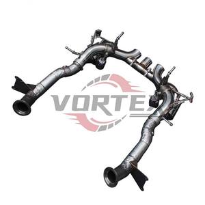 Sistema de Escape CatBack Vortex de Alto Rendimiento con Silenciador de 1.5mm Pulido a Espejo para Ferrari 458, Acero Inoxidable, Valvetronic Catalytic - Product Image 2