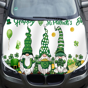 Funda para Capó de Coche Personalizada de 5x4 pies con Banderas para el Día de San Patricio, Deportes y Juegos, Apta para la Mayoría de los Coches y SUVs, el Mejor Regalo - Product Image 5
