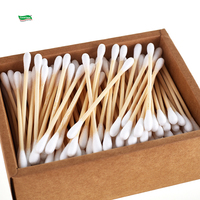 Coton-tiges en bambou 100% naturel, jetables, en boîte carton, écologiques, certifiés ISO, CoralClean, pour la maison, la beauté, les voyages, blanc, usage quotidien