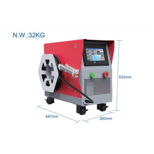 เครื่องเชื่อมไฟเบอร์เลเซอร์แบบมือถือ รุ่นใหม่ น้ำหนัก 32 กก. สำหรับงานเชื่อมโลหะ ตัวอักษรโฆษณา 1000W พกพาสะดวก รับประกัน 2 ปี ความร้อนต่ำ - Product Image 4