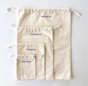 Wedding Gifts Burlap Bag, <b>Pouch</b> with Logo, Custom Dust Bag, Custom Text Bag, Cotton <b>Drawstring</b> Jewelry Package With Logo - Product Image 2