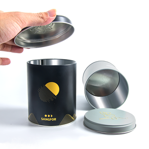 Custom Empty <strong>Tins</strong> For <strong>Tea</strong> Packing Metal Canister <strong>Tin</strong> Round Box Food Grade Matcha Powder Coffee <strong>Tea</strong> <strong>Caddy</strong> <strong>Tin</strong> - Product Image 3
