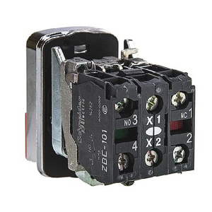 Interruptor de Botón Pulsador de Doble Cabezal 1NO 1NC 24V IP67 IP66 22mm - Product Image 3