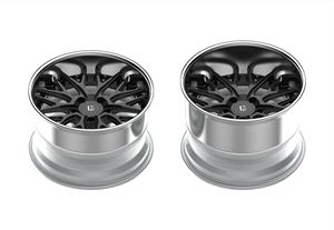 Weiya <span class=keywords><strong>BR</strong></span> Wheels espejo pulido labio brillo negro centro disco 3 piezas forjadas para ruedas coche de rendimiento - Product Image 3