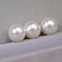 Perles d'imitation rondes semi-percées exquises de 4 mm à 16 mm, multicolores, en verre, pour la fabrication de bijoux (boucles d'oreilles, bagues) et le bricolage
