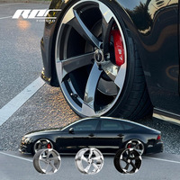Jantes Roc Custom Concave Forgées 21 22 Pouces 5 Branches Style Stance 5x112 pour Audi S7 C7 C8