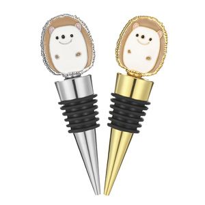 Hedgehog Wine <b>Stopper</b> Gold And Silver Zinc Alloy Sealing Bottle <b>Stopper</b> For Wine Champagne - Product Image 1