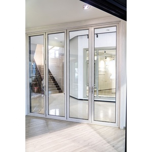 Cadre de porte en aluminium insonorisé extérieur de haute qualité Portes pliantes bi-coulissantes extérieures - Product Image 5