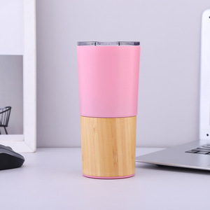 20oz/550ml Wholesale Custom, Bamboo <b>Coffee</b> Insulated Sublimation Double Walled Stainless Steel Tumbler With Straw/ - Product Image 6
