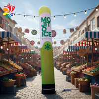 Colonne gonflable lumineuse LED publicitaire personnalisée pour la décoration