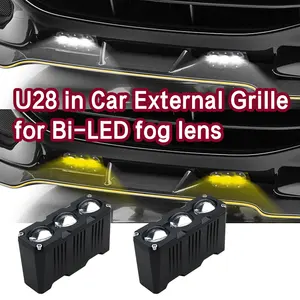Hot bán 90 Wát U28 3 màu sắc thiết kế LED sương mù Laser Đèn lái xe