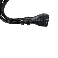 OEM ODM OBD2 OBDII 16pin macho hembra 24V conector coche Y Cable extensión de diagnóstico Cable lector de código