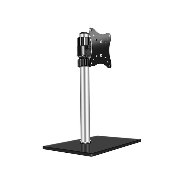 Universal TV Stand Table Top TV Stand for 14-27 inch LCD LED TV Height Adjustable TV Mount Base Stand with Tempered Glass Base
