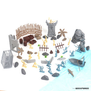 ชุดนักรบโจรสลัดสำหรับเด็ก8 + ของเล่นโครงกระดูกโจรสลัดโจรสลัดขนาด5.5-13ซม. ขนาด10แบบ - Product Image 4