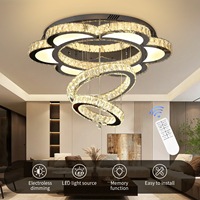 Lustre moderne de luxe en cristal fantaisie, en acier doré, luminaire artistique pour hôtel, villa, salon