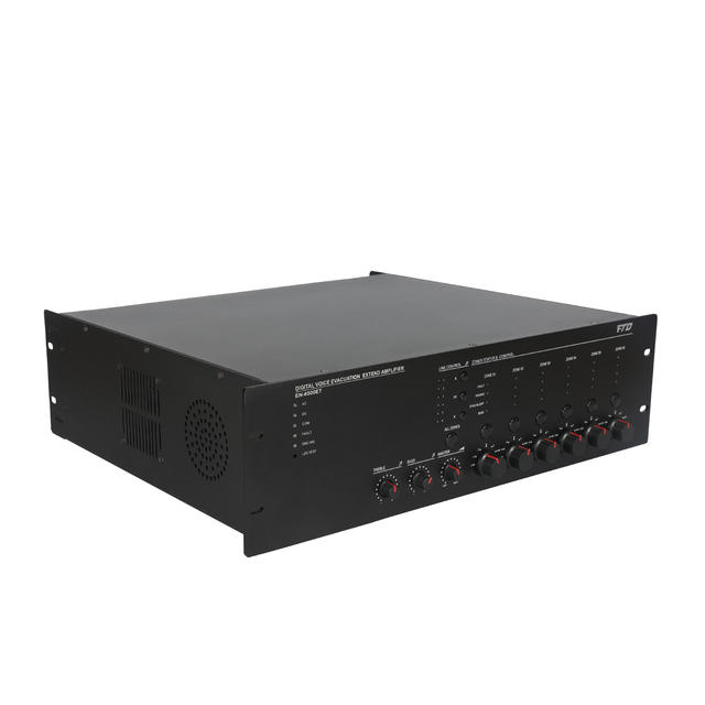 EN54-16 Wireless Fire Alarm System with 6 Zones and 500W EVAC Router Metal Shell Voice Evacuation System