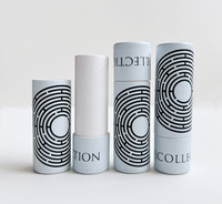 Tubes de baume à lèvres en papier faits à la main, écologiques, recyclables, compostables, personnalisables, conteneurs cylindriques en carton, parfum Vanishing