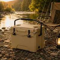 Glacière rigide rotomoulée 25L couleur personnalisée avec poignée, portable pour camping, plage, pique-nique