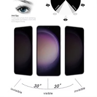 Protector de Pantalla de Privacidad Antiespía con Desbloqueo de Huella Dactilar de 0.18mm, Pegamento Completo para S25 S26 Ultra Edge, Protector de Vidrio