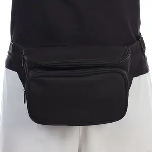 Fanny Pack Black Belt Bag For Unisex Fashionable Waterproof Waist Pack With Adjustable Strap For Travel Hiking Belt Waist Bag
