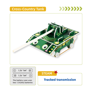 Juguete Educativo de Ciencia STEM, Modelo de Tanque de Ensamblaje con Batería de Litio para Niños, con Empaque Personalizable y Opciones OEM/ODM - Product Image 4