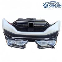 Kit carrosserie complet pour Honda CRV hybride 2020-2022 : pare-chocs, calandre, ventilateur de radiateur, phares LED, feux antibrouillard, capot moteur, garde-boue