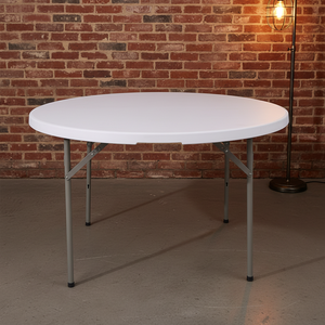 <span class=keywords><strong>Table</strong></span> de salle à manger pliante ronde de 6 pieds en plastique, portable, pour <span class=keywords><strong>12</strong></span> <span class=keywords><strong>personnes</strong></span>, idéale pour événements, banquets et mariages – Vente en gros à prix abordable - Product Image 1