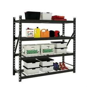 Estantería Metálica Resistente Personalizada de 300 Kg por Nivel, Negra, de 4 Niveles, para Almacenamiento en Garaje o Almacén - Product Image 2