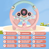 Jouet éducatif pour bébé BGL Electric, volant de direction avec simulation de conduite automobile à rotation à 360 degrés, lumière et musique, pour les enfants de 2 à 4 ans